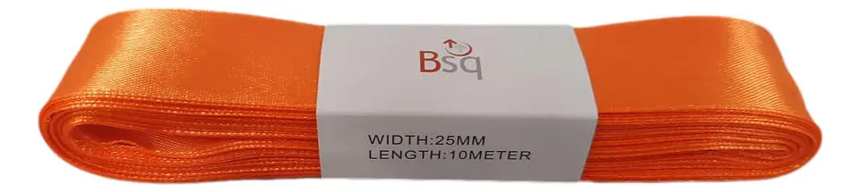 CINTA SATIN BSQ 25 MM X PIEZA DE 10 MT COD 8020 1