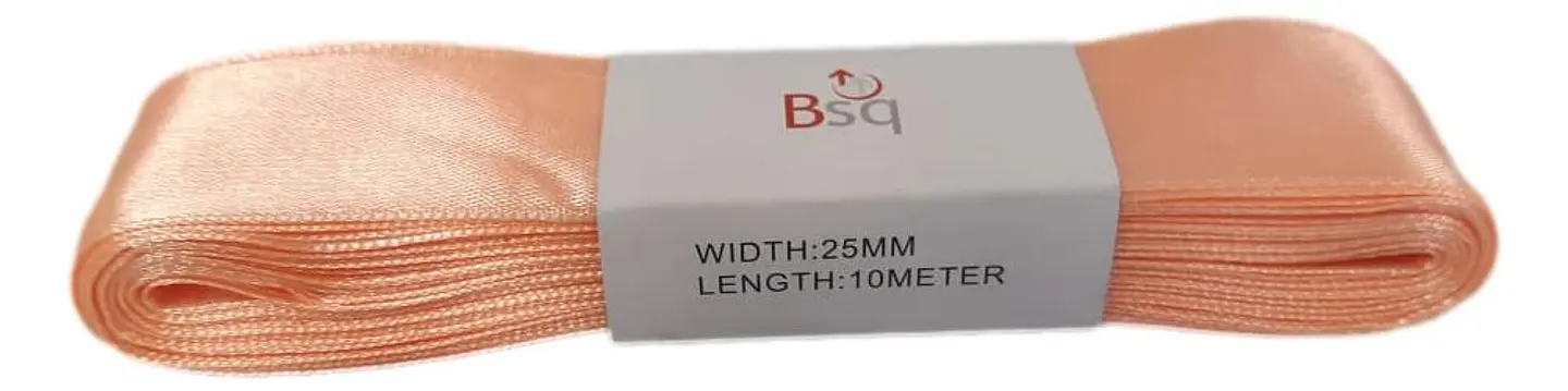 CINTA SATIN BSQ 25 MM X PIEZA DE 10 MT COD 8023 1