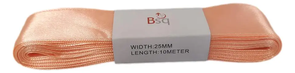 CINTA SATIN BSQ 25 MM X PIEZA DE 10 MT COD 8023 1
