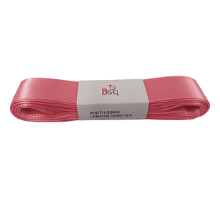 CINTA SATIN BSQ 25 MM X PIEZA DE 10 MT COD 8039