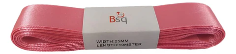 CINTA SATIN BSQ 25 MM X PIEZA DE 10 MT COD 8039
