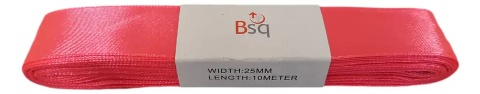 CINTA SATIN BSQ 25 MM X PIEZA DE 10 MT COD 8040 1