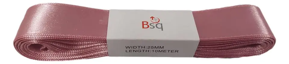 CINTA SATIN BSQ 25 MM X PIEZA DE 10 MT COD 8047 1