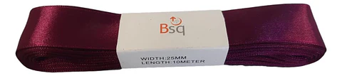 CINTA SATIN BSQ 25 MM X PIEZA DE 10 MT COD 8054