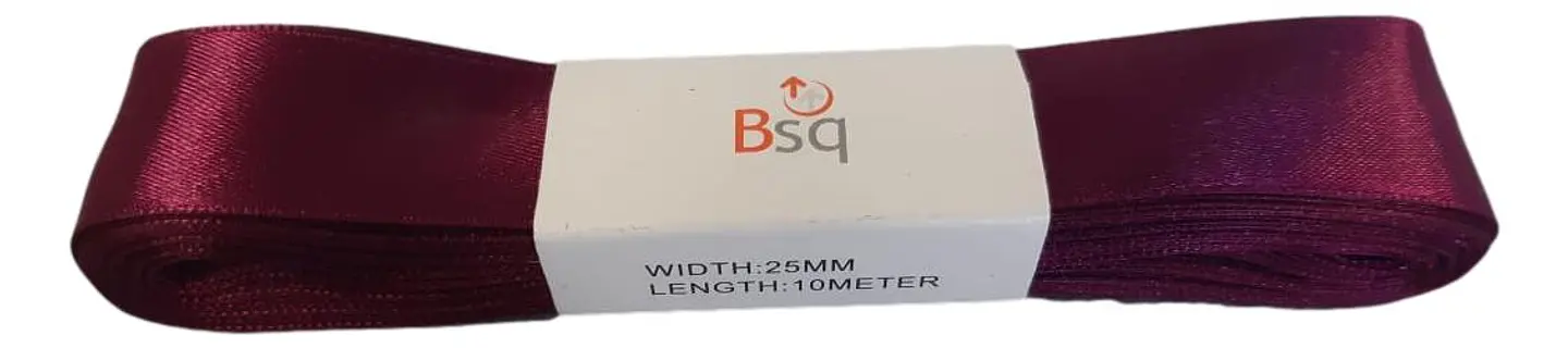 CINTA SATIN BSQ 25 MM X PIEZA DE 10 MT COD 8054 1