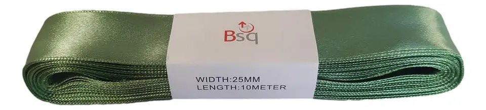 CINTA SATIN BSQ 25 MM X PIEZA DE 10 MT COD 8083 1