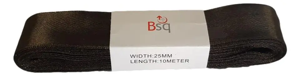 CINTA SATIN BSQ 25 MM X PIEZA DE 10 MT COD 8085 1