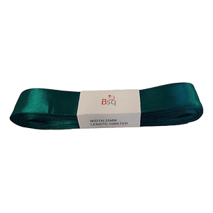 CINTA SATIN BSQ 25 MM X PIEZA DE 10 MT COD 8090