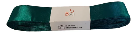 CINTA SATIN BSQ 25 MM X PIEZA DE 10 MT COD 8090