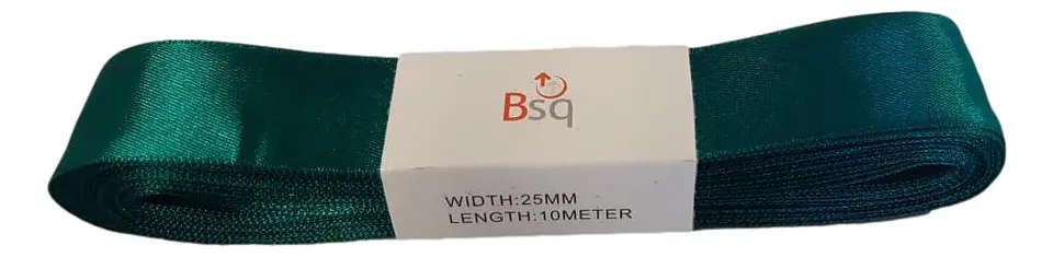 CINTA SATIN BSQ 25 MM X PIEZA DE 10 MT COD 8090 1
