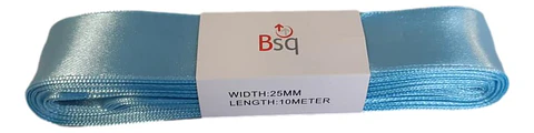 CINTA SATIN BSQ 25 MM X PIEZA DE 10 MT COD 8099