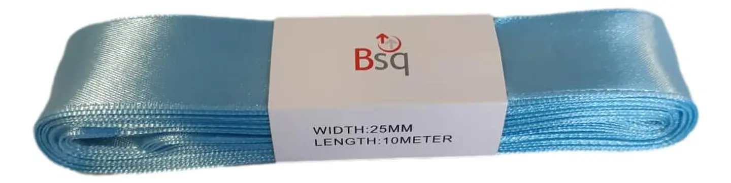 CINTA SATIN BSQ 25 MM X PIEZA DE 10 MT COD 8099 1