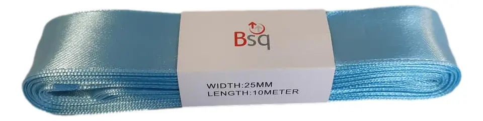 CINTA SATIN BSQ 25 MM X PIEZA DE 10 MT COD 8099 1
