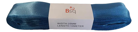 CINTA SATIN BSQ 25 MM X PIEZA DE 10 MT COD 8102