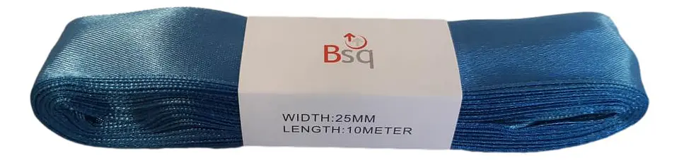 CINTA SATIN BSQ 25 MM X PIEZA DE 10 MT COD 8102 1
