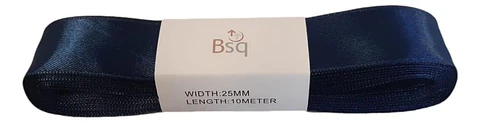 CINTA SATIN BSQ 25 MM X PIEZA DE 10 MT COD 8112