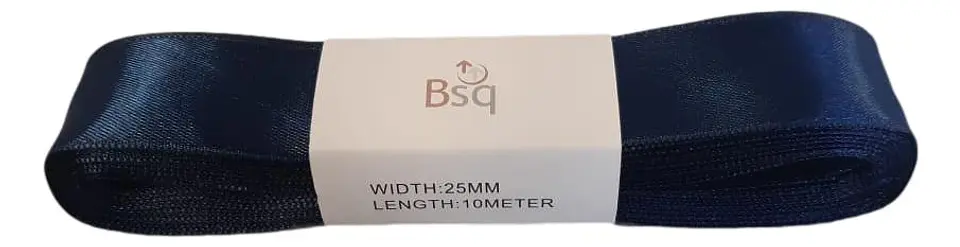 CINTA SATIN BSQ 25 MM X PIEZA DE 10 MT COD 8112 1