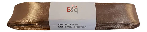 CINTA SATIN BSQ 25 MM X PIEZA DE 10 MT COD 8131