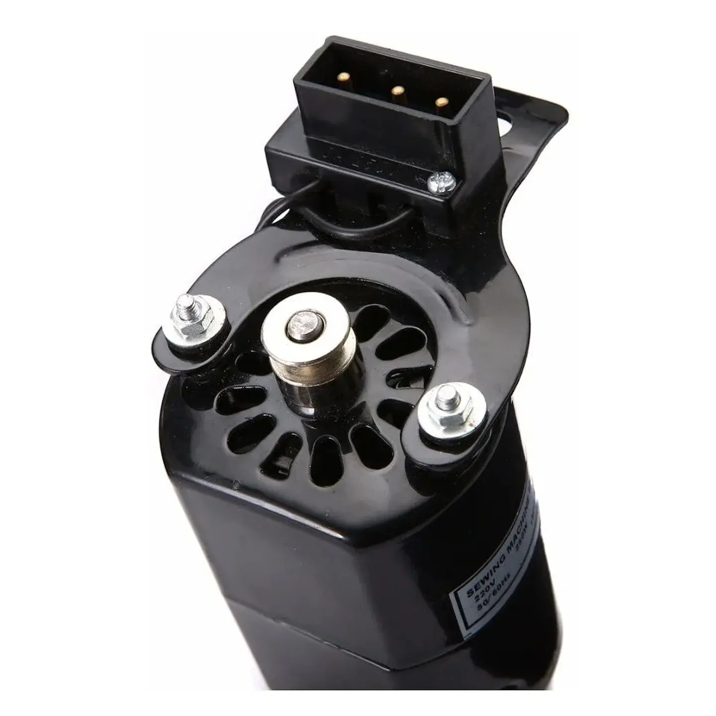 Motor para máquina de coser doméstica/externalizado, 100 W, incluye motor, acelerador (pedal), correa y pernos 2