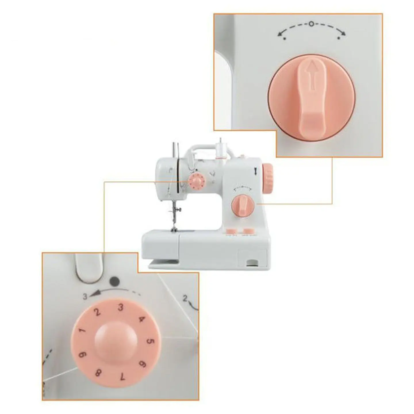 Máquina de Coser FHSM-318 para Niños y Principiantes 3