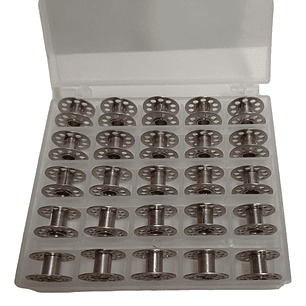 ¡25 Carreteles Metalicos para Máquinas de Coser!  Singer Brother  Janome 