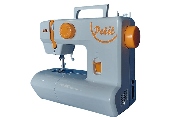 Maquina de Coser Alfa Mod Petit | 9 Puntadas, Ojal 4 Pasos, LED