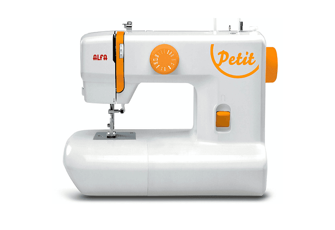 Maquina de Coser Alfa Mod Petit | 9 Puntadas, Ojal 4 Pasos, LED