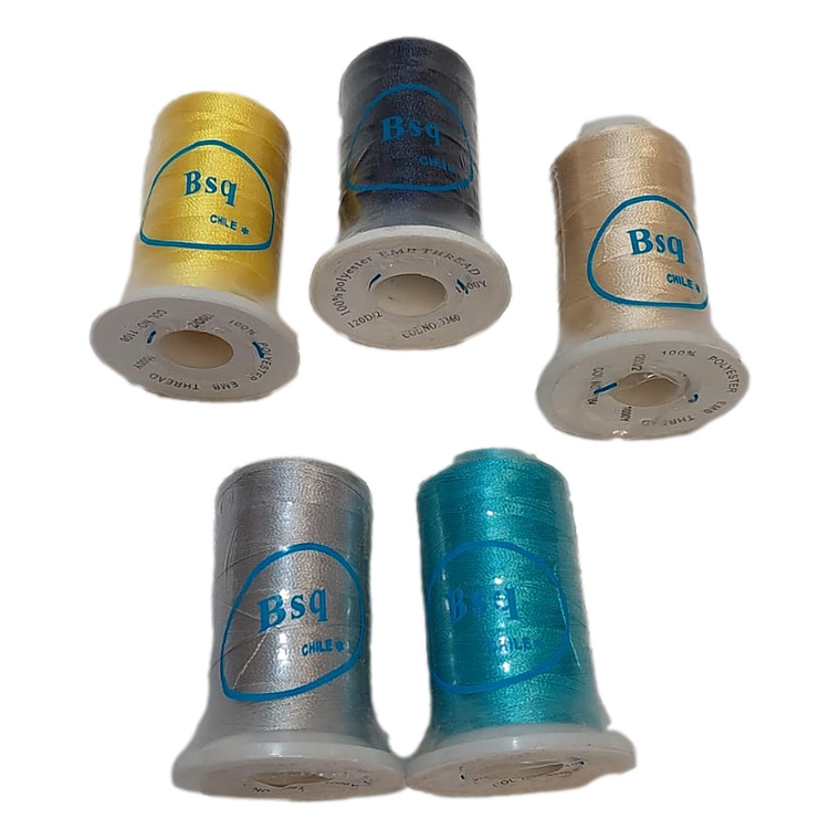 PACK 5 HILOS DE BORDAR BSQ DE 1000 YDS 2