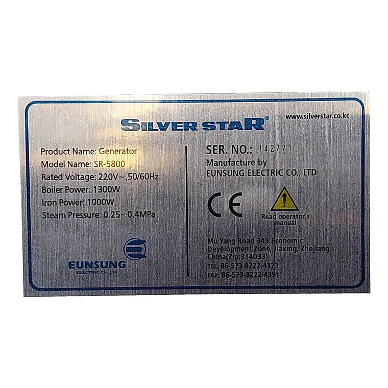 PLANCHA CALDERA SILVER STAR MOD SR-5800 5