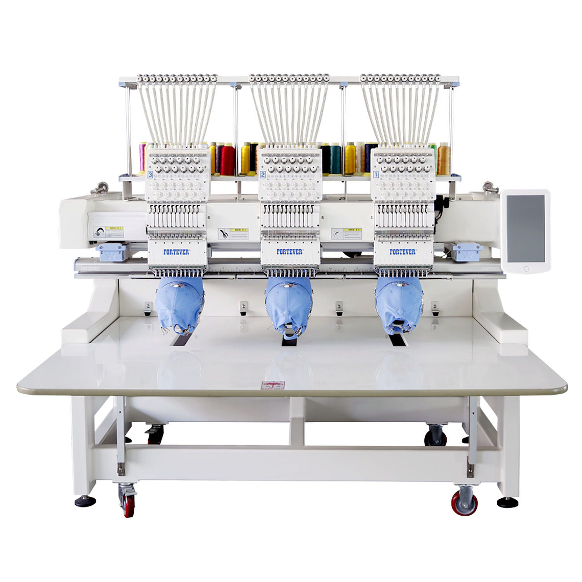 Bordadora Fortever FT-1203HC – 3 Cabezas / Área 400×500 mm – Alta Producción Industrial 1