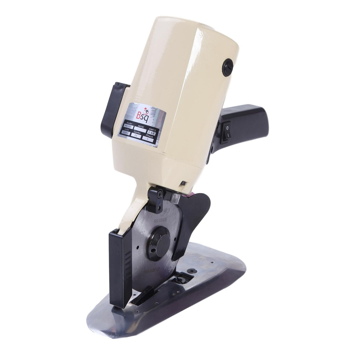 Cortadora de Tela BSQ RC-100 – Cuchilla Circular 4″, Afilado Automático, Motor 100 W, Silenciosa y Precisa 1