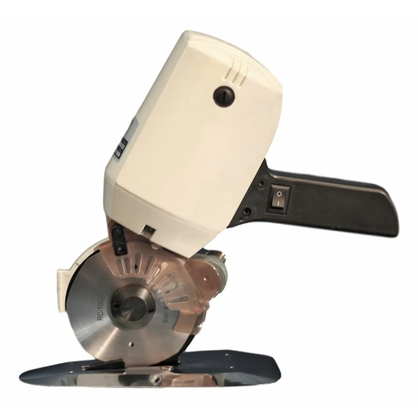 Cortadora de Tela BSQ RC-100 – Cuchilla Circular 4″, Afilado Automático, Motor 100 W, Silenciosa y Precisa 3