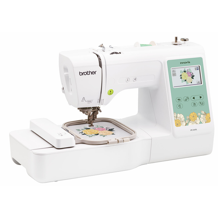 Máquina de Bordar Brother PE560L – Bordadora 1 Aguja, Área 100×100 mm, USB, LCD Táctil 1