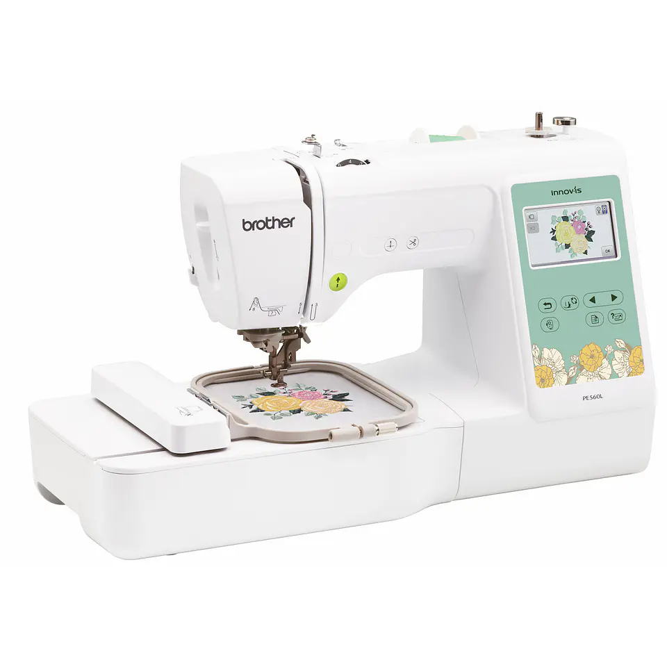 Máquina de Bordar Brother PE560L – Bordadora 1 Aguja, Área 100×100 mm, USB, LCD Táctil 1