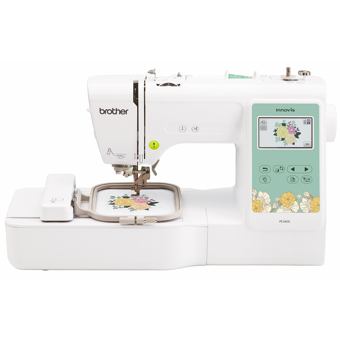 Máquina de Bordar Brother PE560L – Bordadora 1 Aguja, Área 100×100 mm, USB, LCD Táctil 2