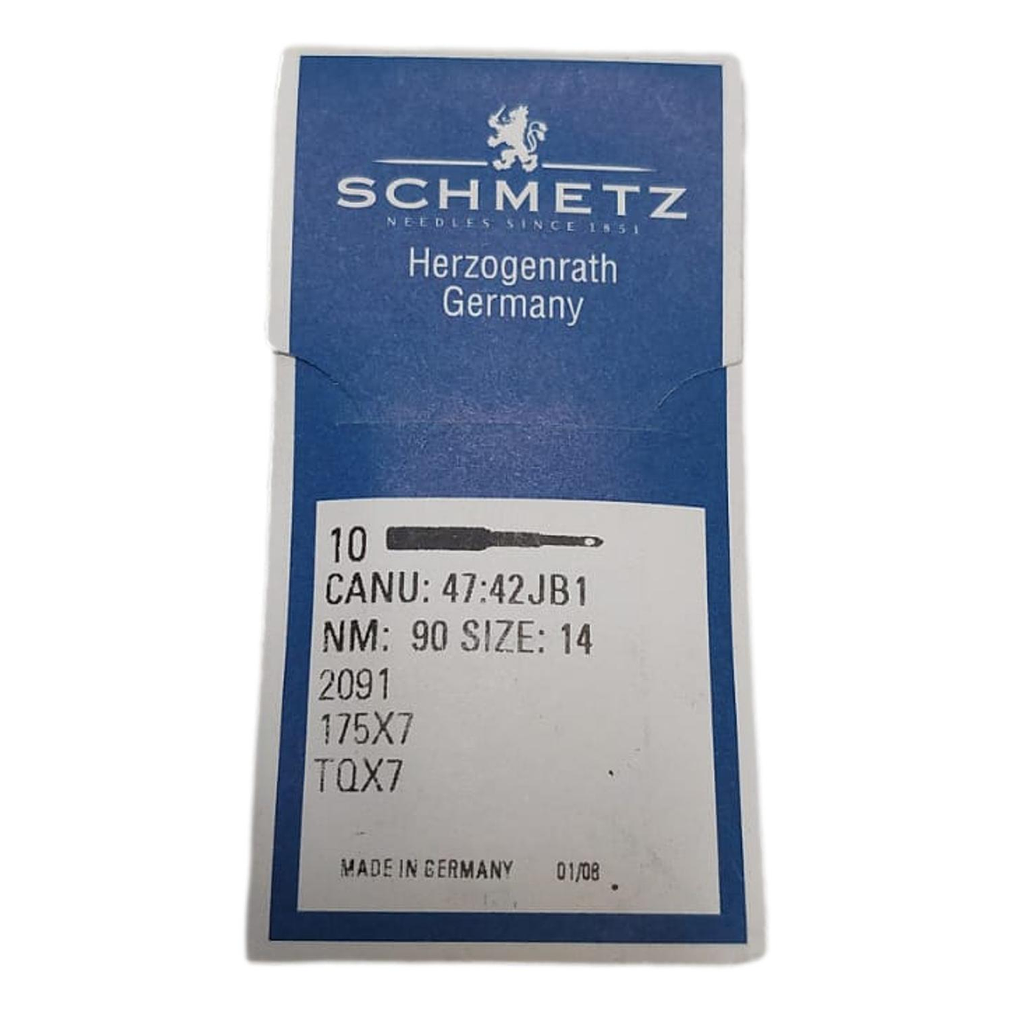 AGUJA TQX7 # 14/90  SCHMETZ x 10 UNIDADES 1