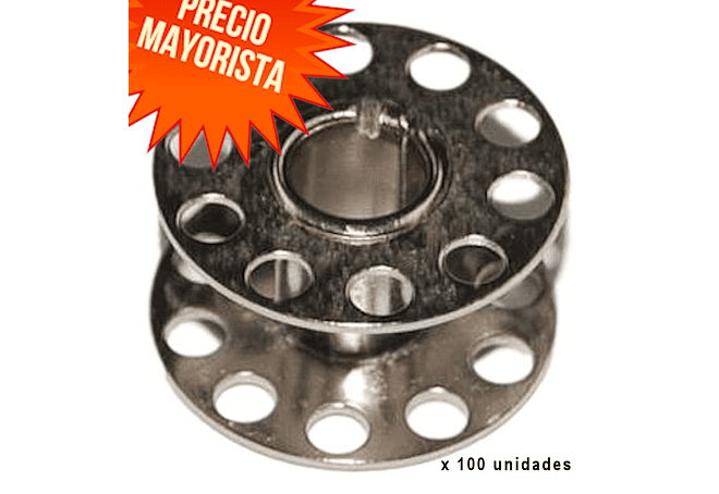 100 CARRETEL METAL NEGRITA 