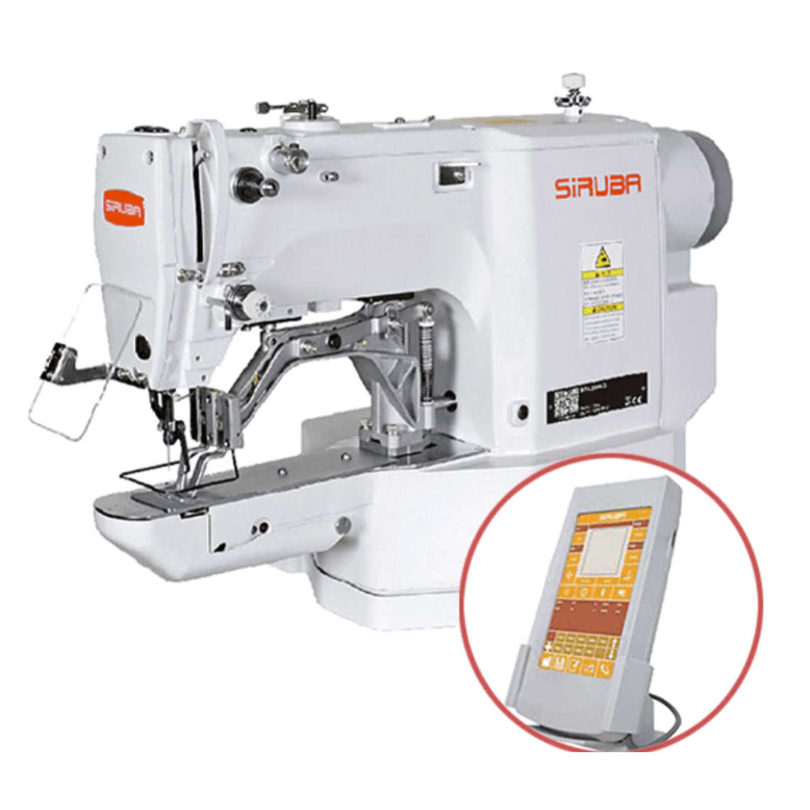 Máquina Siruba Atracadora y Botonera BT 530-Q01: Versatilidad y Precisión para Confección  1