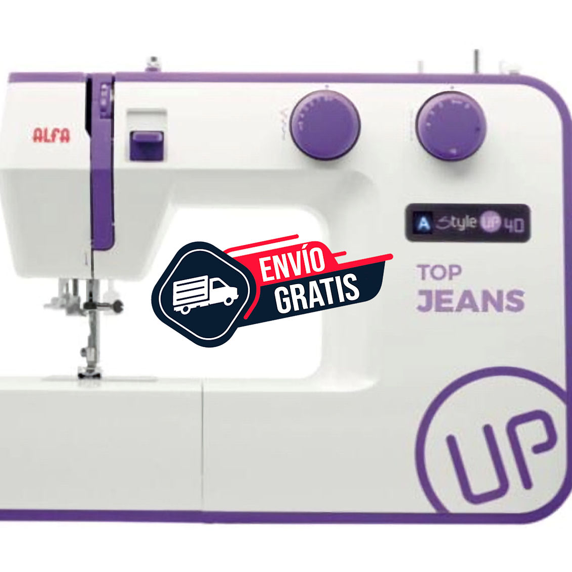 Máquina Alfa Mod Style 40 UP | Ideal para jeans, telas gruesas y proyectos creativos 1