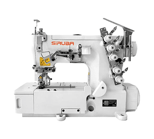 TAPACOSTURA SIRUBA Mod. F006KD-W122-364/FHA – Máquina Industrial de Recubrir con Motor Directo (Direct Drive)