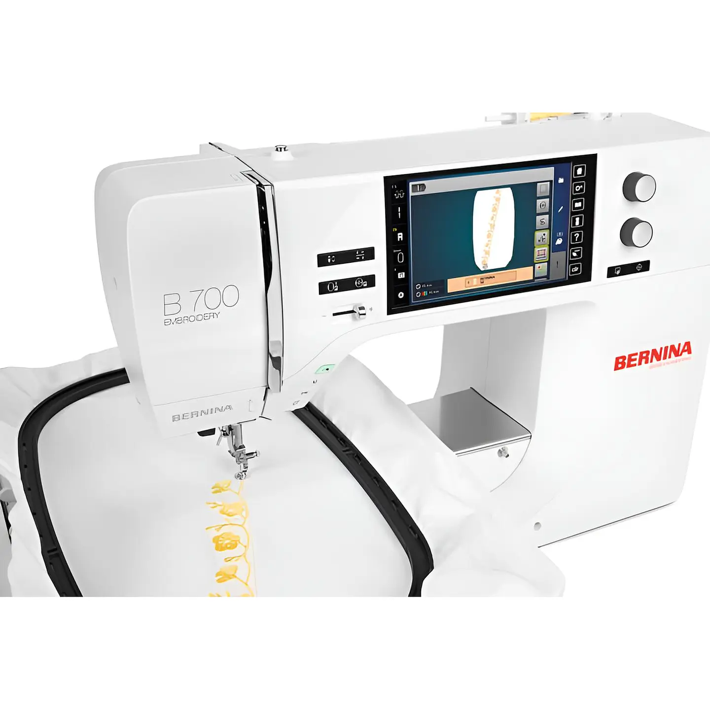 Bordadora Bernina 700 – Profesional 400×210 mm | 320 Diseños, Pantalla Táctil 18 cm, Enhebrado Automático y Control de Tensión Exclusivo 4