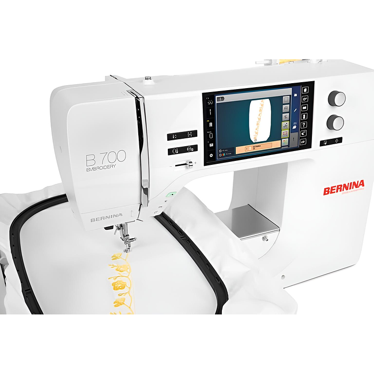 Bordadora Bernina 700 – Profesional 400×210 mm | 320 Diseños, Pantalla Táctil 18 cm, Enhebrado Automático y Control de Tensión Exclusivo 4