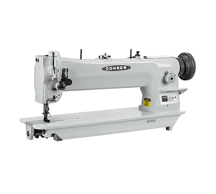 Máquina de Coser Industrial Consew 206RBL-18 – Triple Arrastre, Brazo Largo 18”, Puntada Pesada para Cuero, Marroquinería y Tapicería