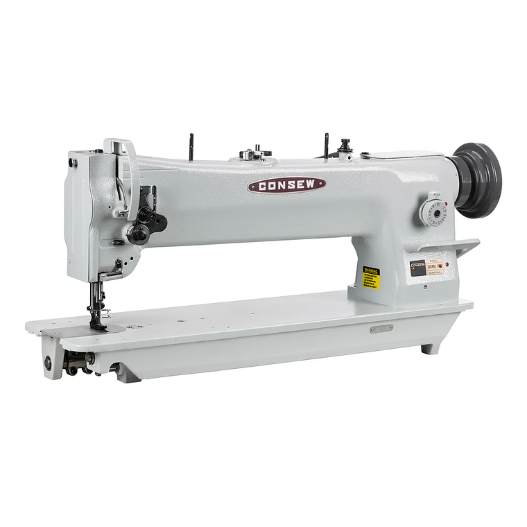 Máquina de Coser Industrial Consew 206RBL-18 – Triple Arrastre, Brazo Largo 18”, Puntada Pesada para Cuero, Marroquinería y Tapicería 1