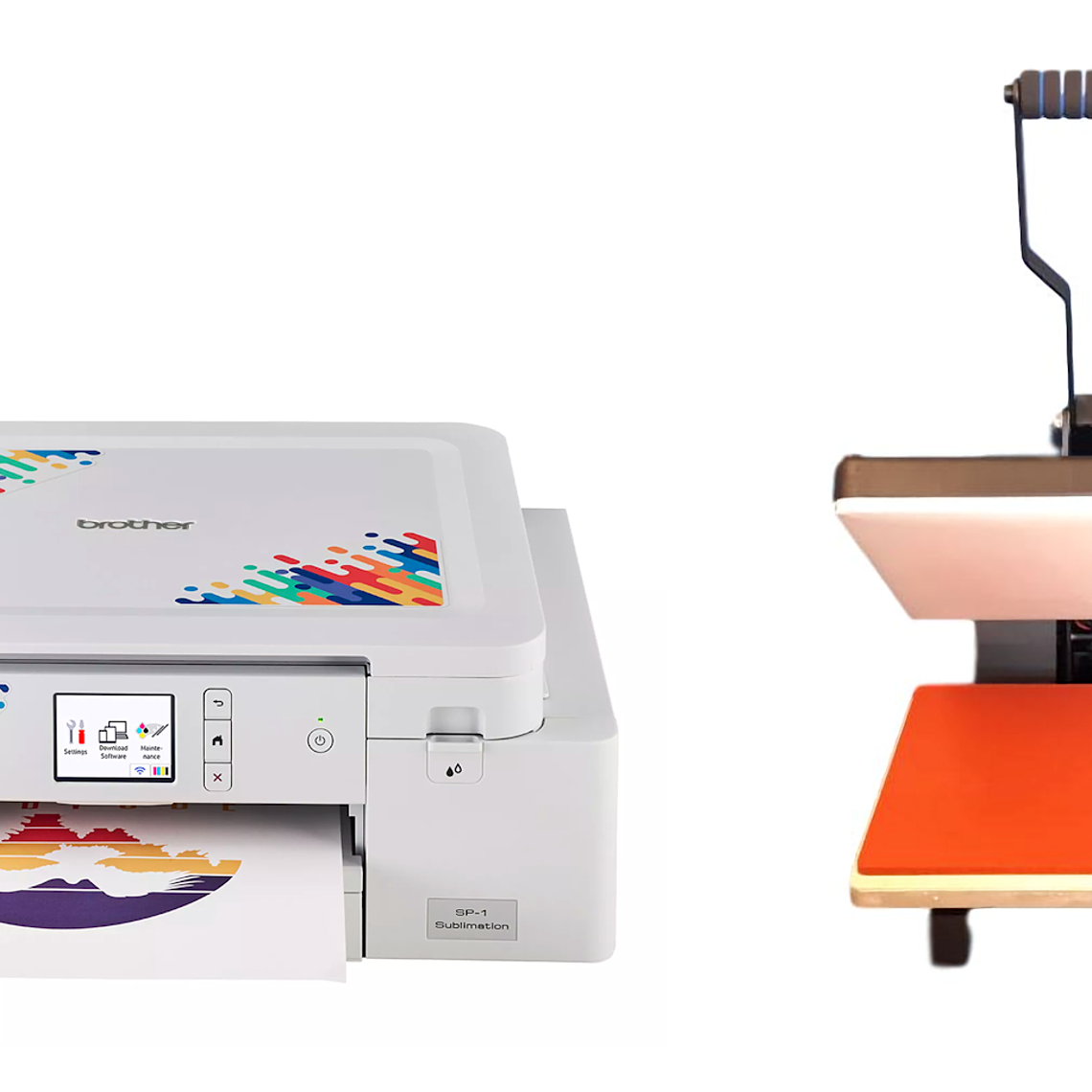 Pack PRO Sublimación Total – Brother SP-1 + Estampadora BSQ DM-3838 (40×40 cm) 1
