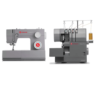COMBO HEAVY DUTY SINGER MAQUINA COSER 4423 + OVERLOCK MOD HDO405S