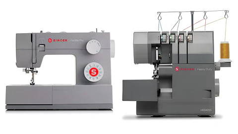COMBO HEAVY DUTY SINGER MAQUINA COSER 4423 + OVERLOCK MOD HDO405S