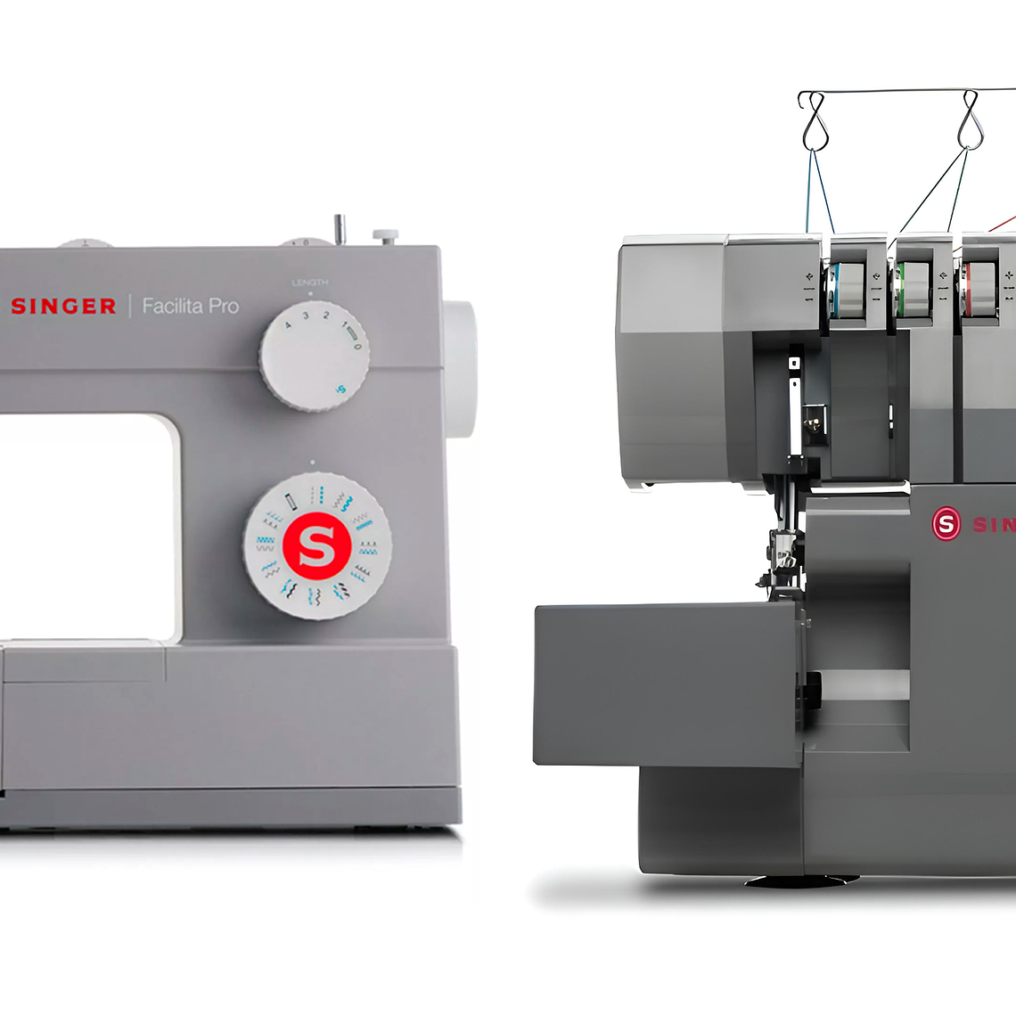 COMBO HEAVY DUTY SINGER MAQUINA COSER 4423 + OVERLOCK MOD HDO405S 1