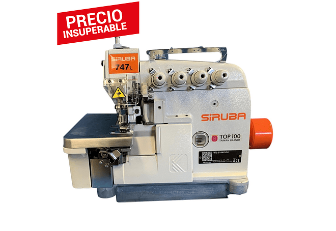 OVERLOCK SIRUBA MOD 747L-514M3-24 - 4 HILOS