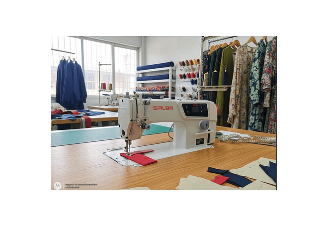 Máquina de Coser Industrial Siruba DL7600 Automática Direct Drive con Corta Hilos